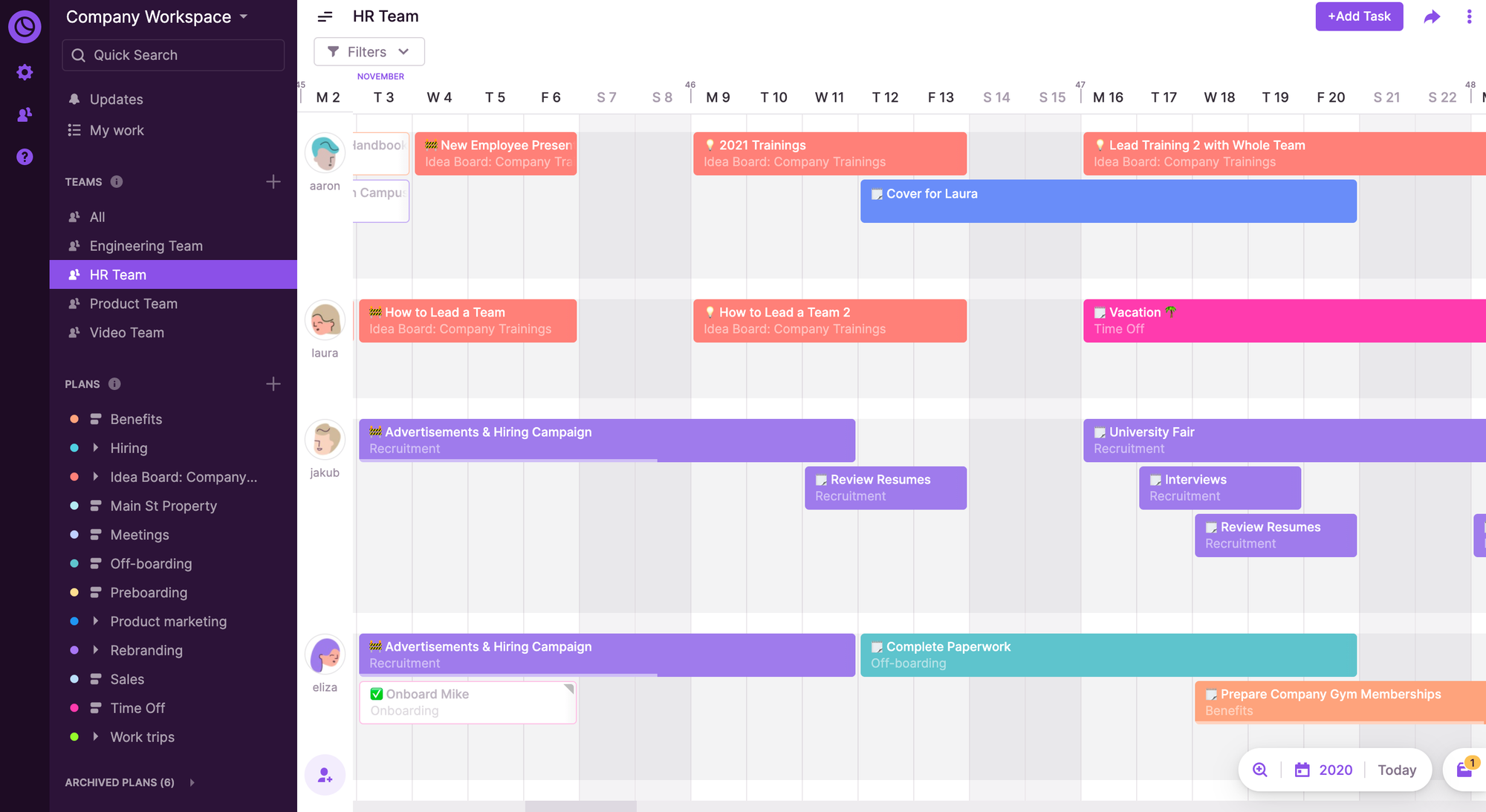 Navigation and Key Features - Toggl Plan Help Center