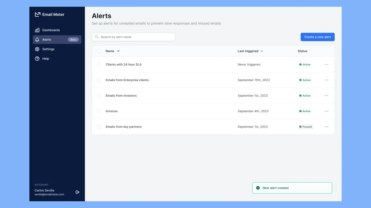 New Feature: Alerts now available for Email Meter Enterprise!