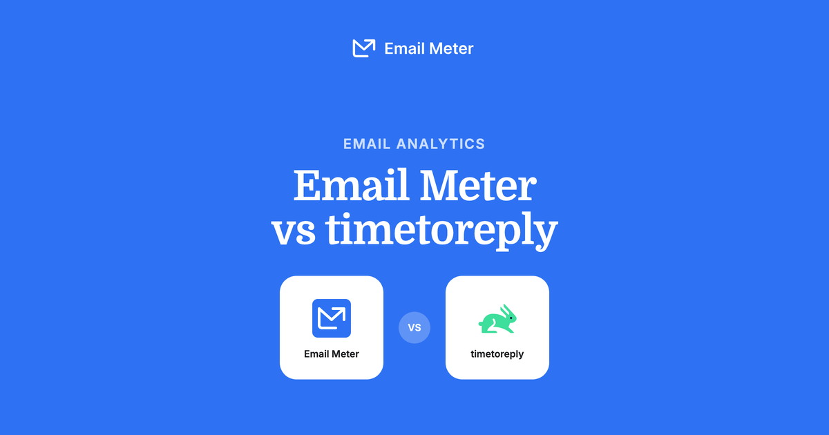 Email Meter vs timetoreply: Which Email Analytics Tool Fits Your Team? (2026)